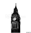 Vector illustration of famous Big Ben tower in London isolated over white  background. National symbol. Tourism attraction of capital of Great  Britain. Stock Vector | Adobe Stock